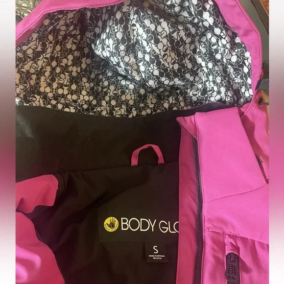 Body Glove Pink Hooded Insulated Jacket Women’s Small Zip Pockets - Picture 6 of 14